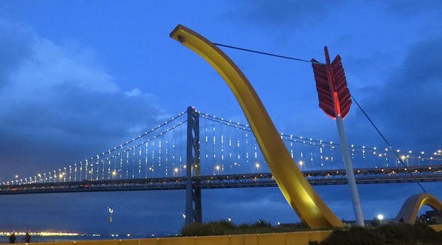The Bay Lights with Cupid's Span in the Foreground 