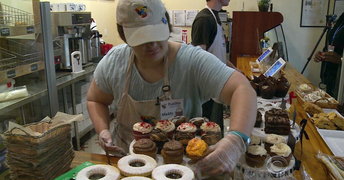 Café helps people with autism put puzzle pieces together - CBS News