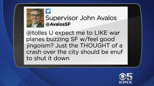 S.F. Supervisor Avalos Tweet 2 of 2 