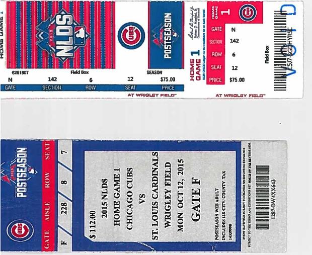 Fake Cubs Tickets 