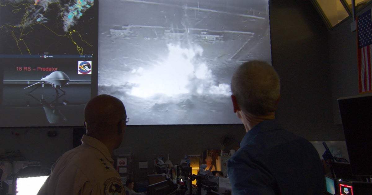 60 Minutes films live bombing of ISIS target - CBS News