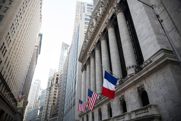 New York Stock Exchange Holds Moment Of Silence For Paris Terror Victims 