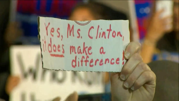 Clinton rally sign 