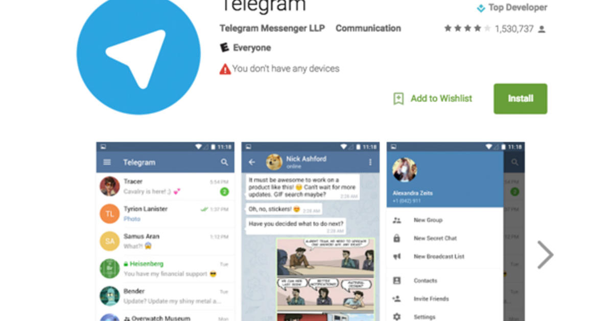 Chat in telegram in Paris