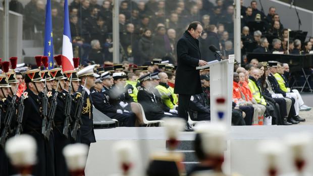 Tribute for victims of Paris attacks 