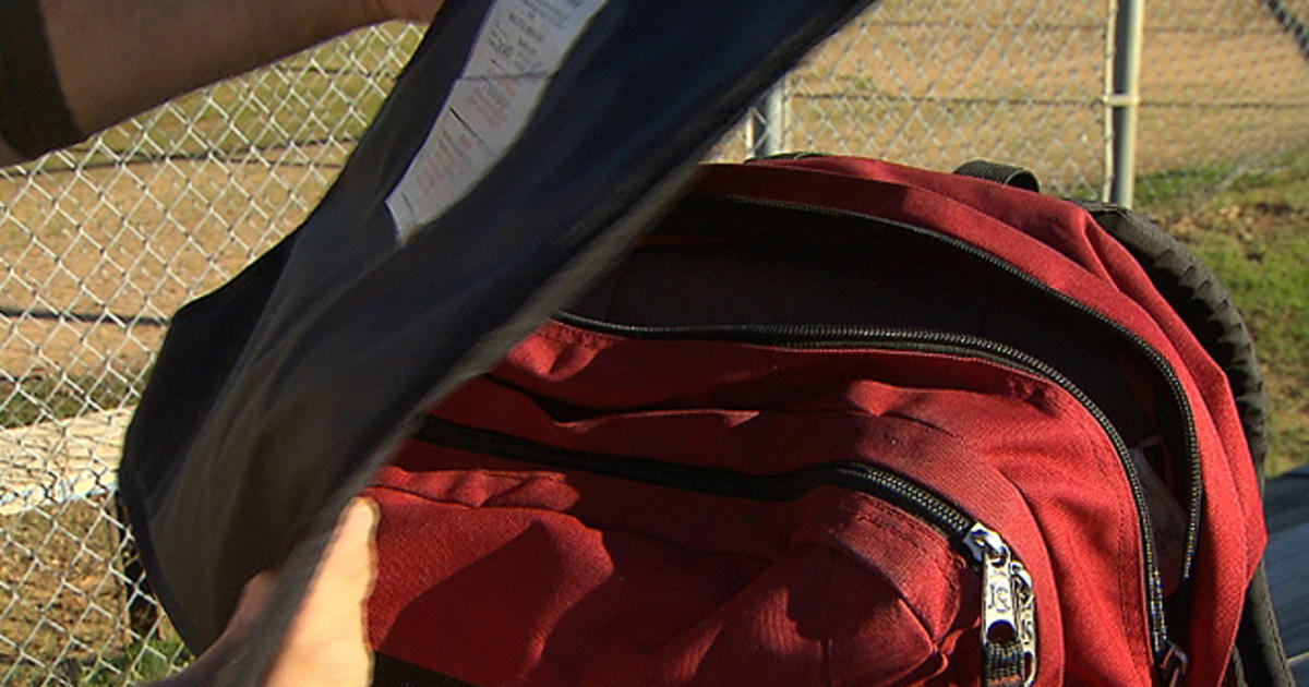 North Texas Father Creates Bullet Proof Backpack For Son - CBS Texas
