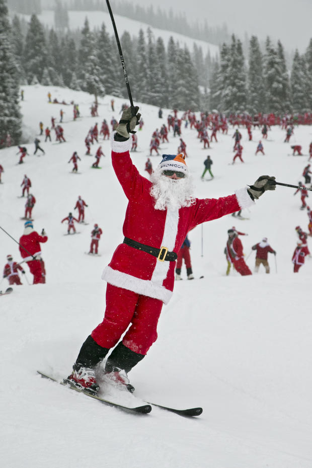 skiing santa, Crested Butte 