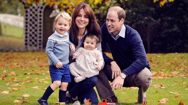 Duke and Duchess of Cambridge, Prince William and Kate, with their children George and Charlotte 