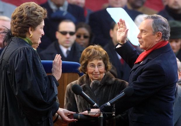 Judith Kaye Swears In Mayor Michael Bloomberg 