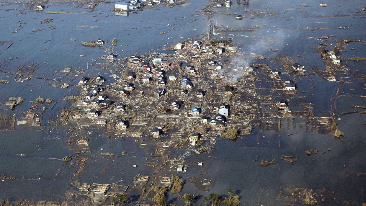 Japan tsunami before and after