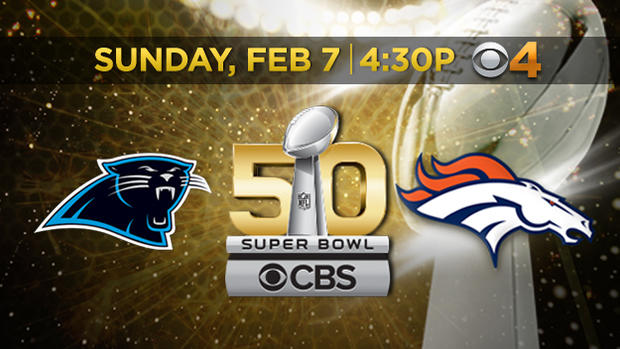 Denver Broncos Carolina Panthers Super Bowl 50 logo 