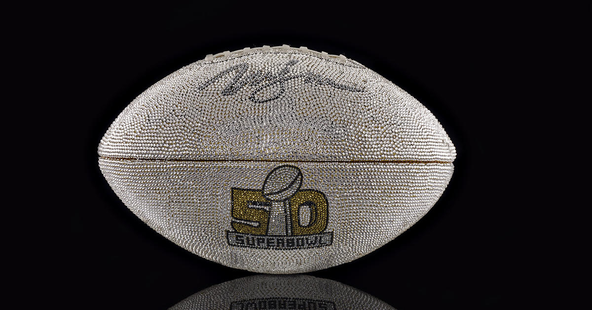 50 glam designer footballs for Super Bowl 50