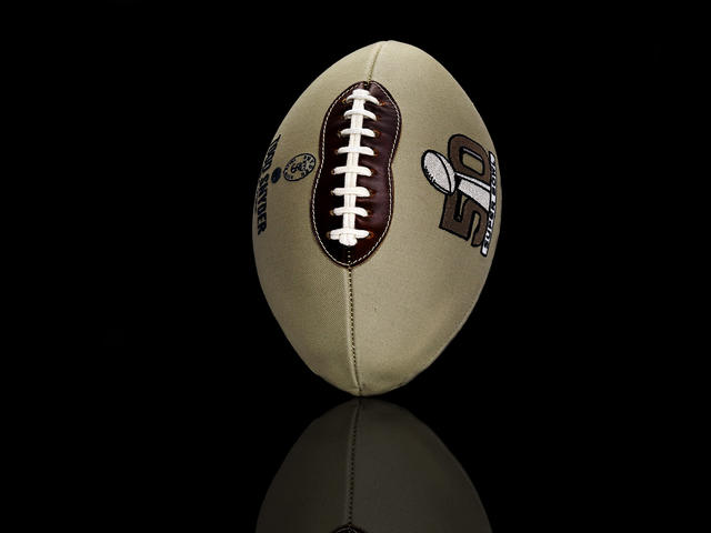 50 glam designer footballs for Super Bowl 50