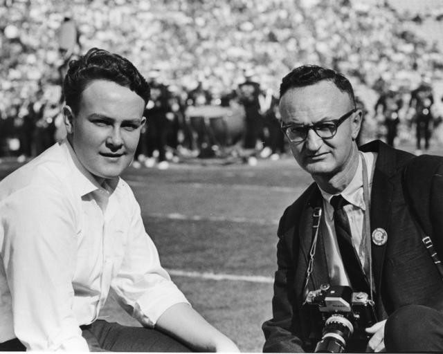 Life magazine photographers cover the first Super Bowl.