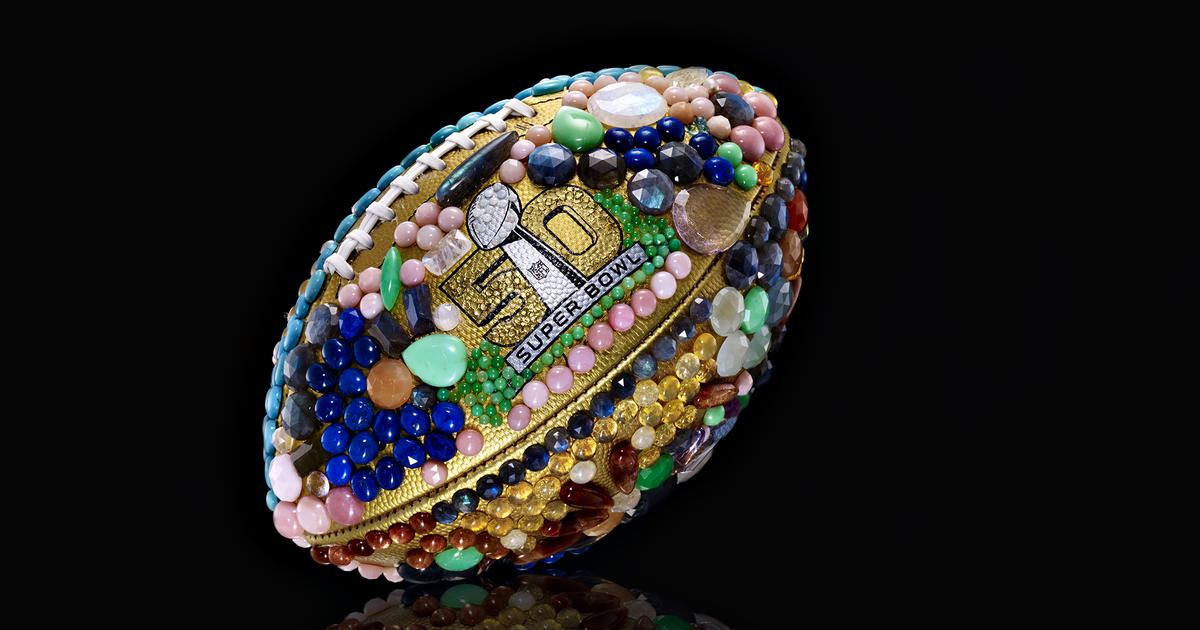 50 glam designer footballs for Super Bowl 50