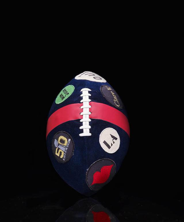 50 glam designer footballs for Super Bowl 50