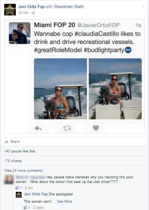 2 FOP Pres. Javier Ortiz Calls Out Claudia Castillo 