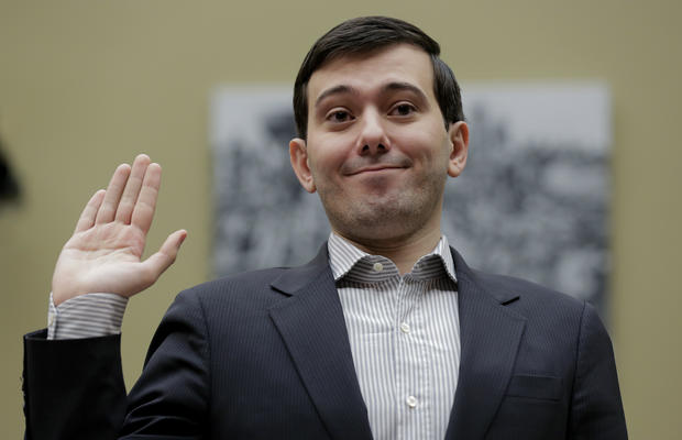 Martin Shkreli, former CEO of Turing Pharmaceuticals LLC, is sworn in to testify at a House Oversight and Government Reform hearing on "Developments in the Prescription Drug Market Oversight" on Capitol Hill in Washington Feb. 4, 2016. 