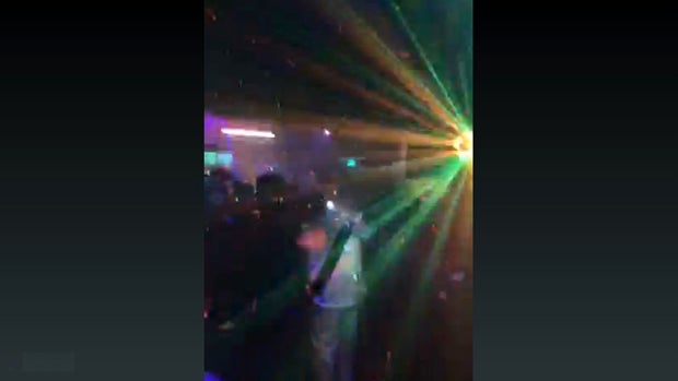 ​A still from a video posted to Periscope shows the scene inside a strip club in Tampa, Florida, before a shooting Feb. 6, 2016. 