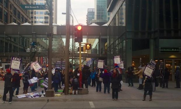 Twin Cities Janitors Picket 