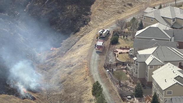 Fire Breaks Out Near Homes In Boulder County 