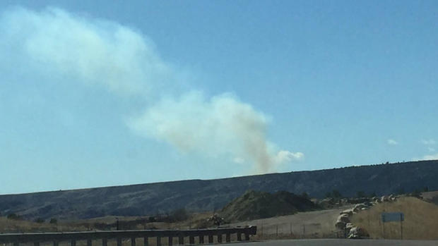 Ft Carson Wildfire 1 (from El Paso Wildland Fire tweet) 