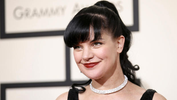 Actress Pauley Perrette arrives at the 58th Grammy Awards in Los Angeles, California, Feb. 15, 2016. 