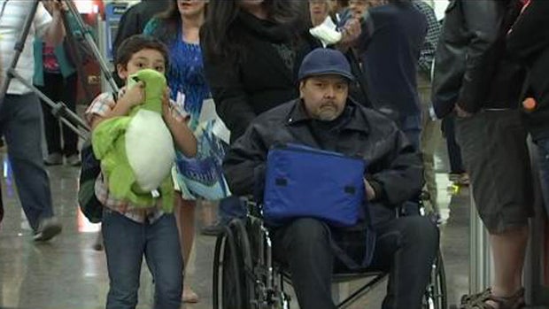 ​An Arizona family kicked off an Allegiant Air flight in Seattle arrives at Phoenix&ndash;Mesa Gateway Airport. 
