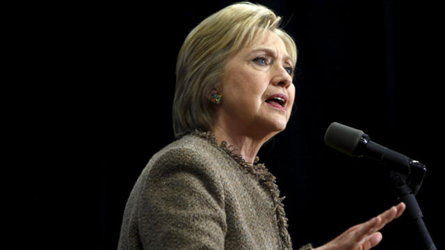 Democratic presidential candidate Hillary Clinton rallies with supporters at South Carolina State University in Orangeburg, South Carolina, Feb. 26, 2016. 