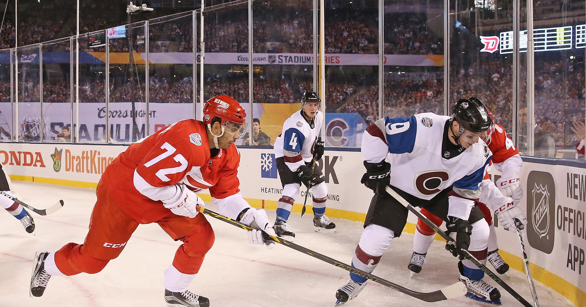 Gustav Nyquist of the Detroit Red Wings plays against the Colorado News  Photo - Getty Images
