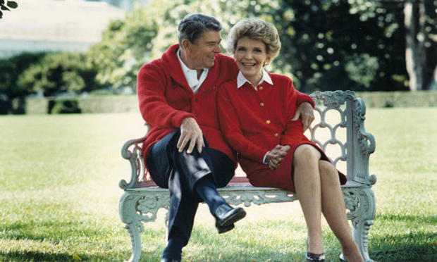 Ronald Reagan with Nancy Reagan 