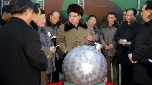 Kim Jong-un tours a submarine 