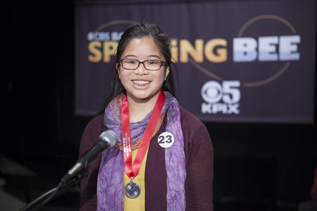 23 - Lila Chen, Chinese American International -  2016 CBS Bay Area Spelling Bee 
