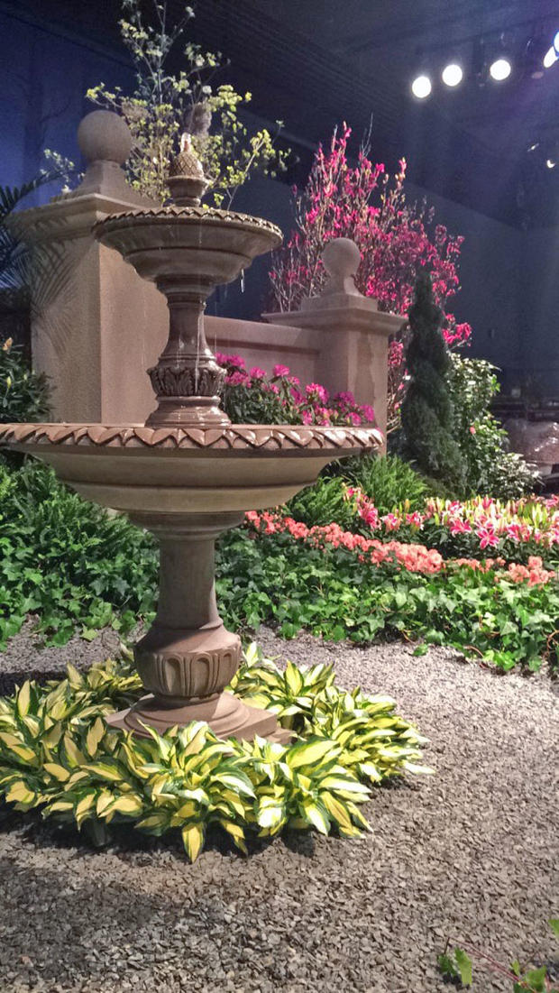 Fountain At The Macy's Flower Show 