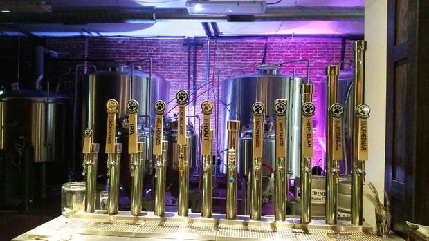 Tap Handles At Lupine Brewing Company 