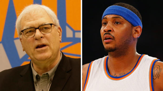 Phil Jackson and Carmelo Anthony 