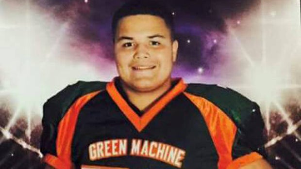 ​Issaiah Abrego is seen in a 2015 team picture. 