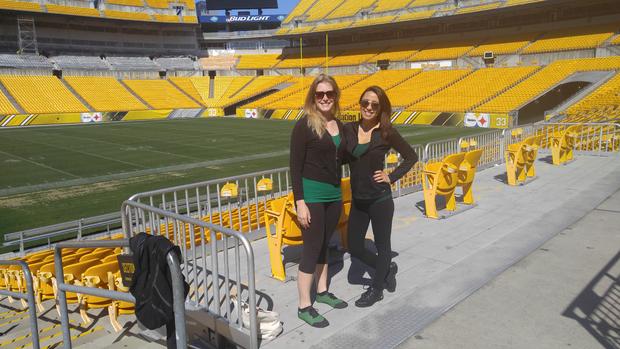 Shot of Heinz Field before Pgh CW Green Team took the stage to emcee post-walk announcements 
