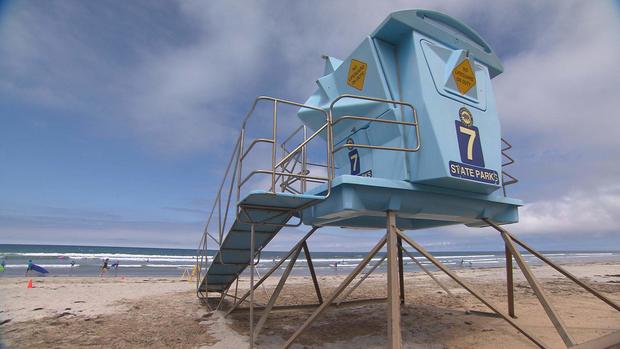 Torrey Pines State Beach lifeguard stand 
