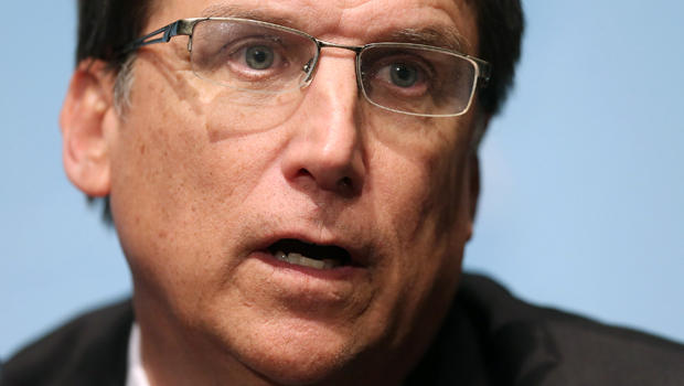 North Carolina Gov. Pat McCrory holds a news conference with fellow members of the Republican Governors Association at the U.S. Chamber of Commerce Feb. 23, 2015, in Washington. 