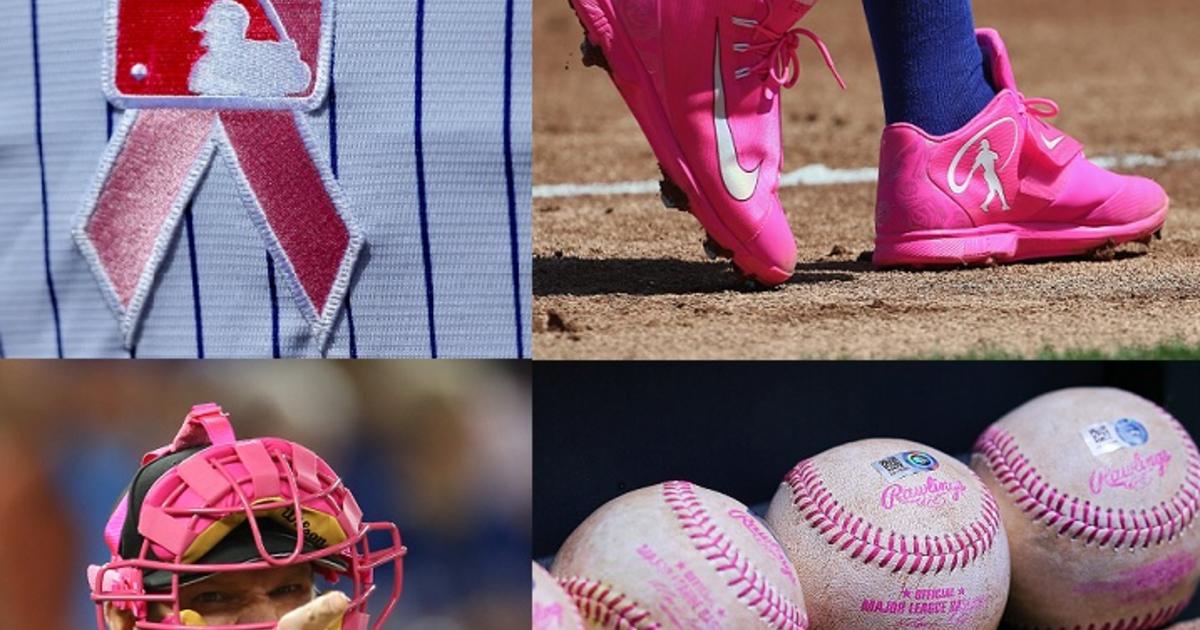 Dodgers use pink gear on Mother's Day