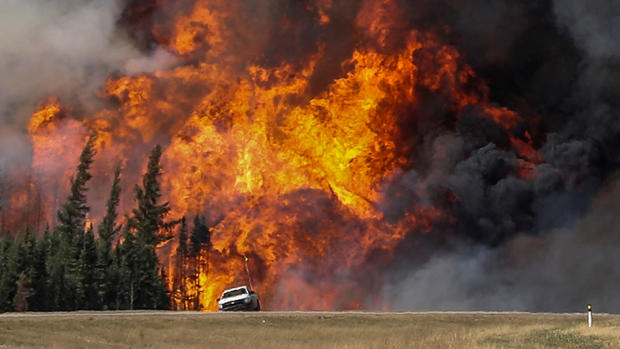 Massive Canadian wildfire 
