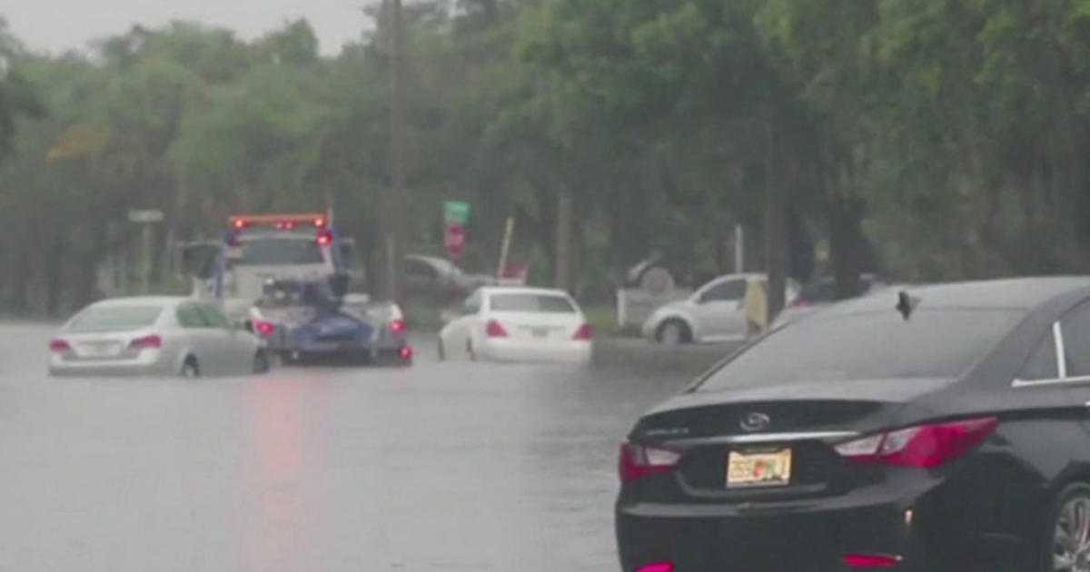 Record Rainfall Floods Portions Of Vero Beach CBS Miami