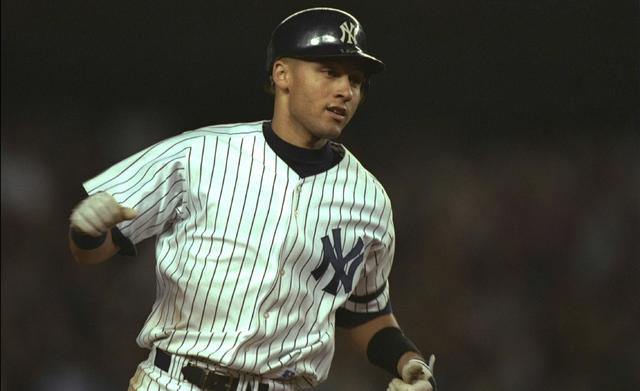 Derek Jeter Rookie Signed Authentic 1996 Yankees World Series Jersey B —  Showpieces Sports