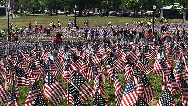 boston common flag garden memorial day 