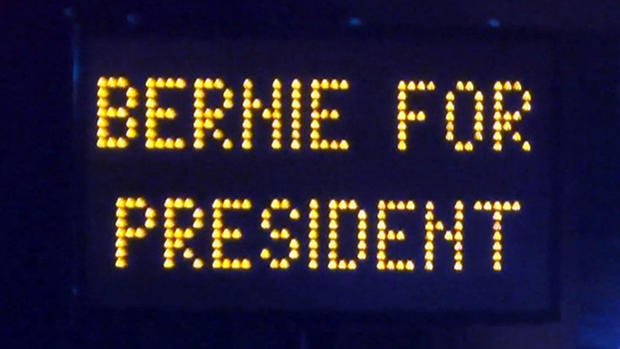 Bernie For President - TxDOT Sign 