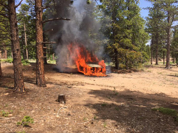 Boulder vehicle fire  1 