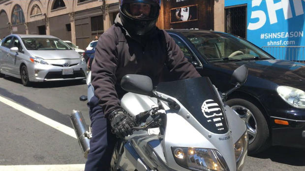 SF motorcyclist assault on bicyclist 