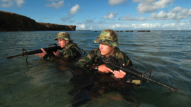 Navy SEAL Beach Training Military Special Forces 