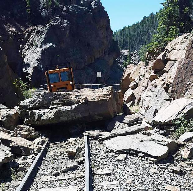 cumbres and toltec rockslide pic from CTRR 